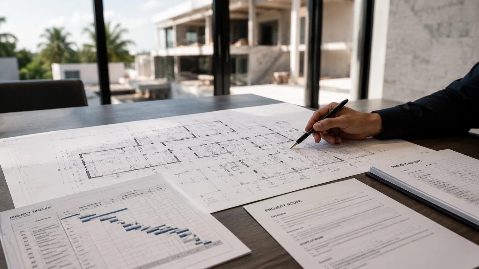 Initial consultation in Miami construction project